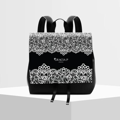 Molly Backpack Artistic Lace by Gracia P - Rucksack