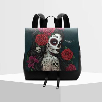 Molly Santa Muerte backpack by Gracia P