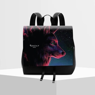 Molly Wolf Dreams Backpack by Gracia P