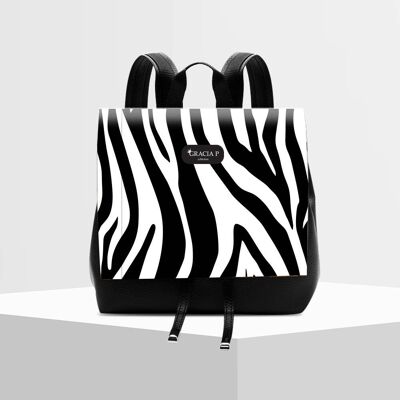 Molly Zebra Backpack by Gracia P - Mochila