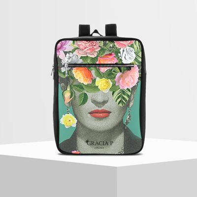 Travel backpack by Gracia P - backpack -Made in Italy- Frida fl