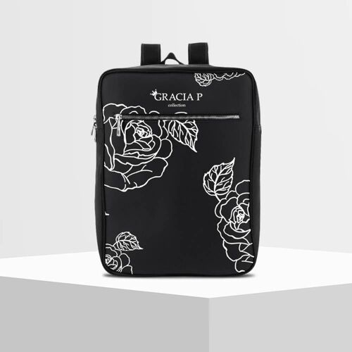 Zaino Travel di Gracia P - backpack -Made in Italy- white fl