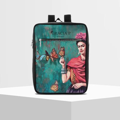 Mochila de viaje Gracia P- mochila -Made in Italy- Frida farfal