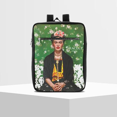 Travel backpack Gracia P- backpack -Made in Italy- Frida green