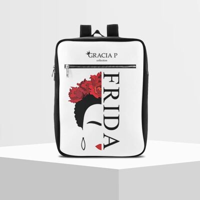 Zaino Travel Gracia P- backpack -Made in Italy- Frida nome b