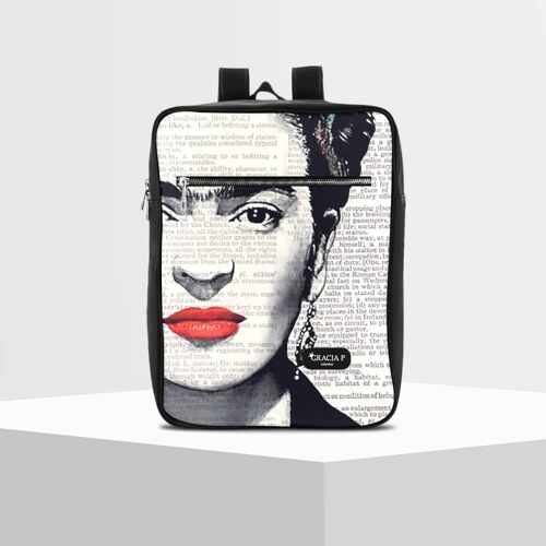 Zaino Travel Gracia P- backpack -Made in Italy- Frida white
