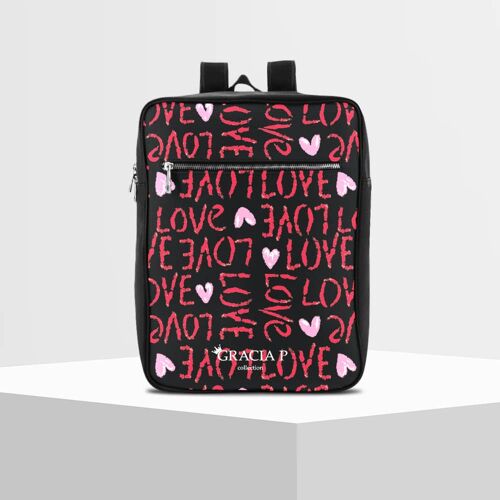 Zaino Travel Gracia P- backpack -Made in Italy- Love pattern