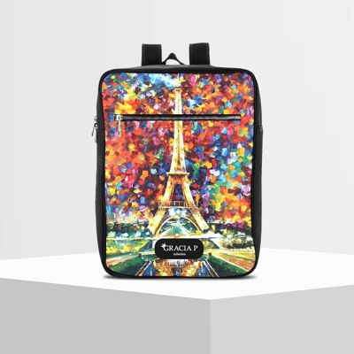 Travel backpack Gracia P- backpack -Made in Italy- Paris colors