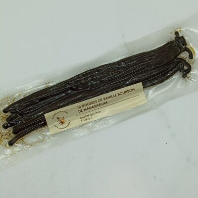 10 Vainas de vainilla Gourmet bolsa vacío 17-18cm