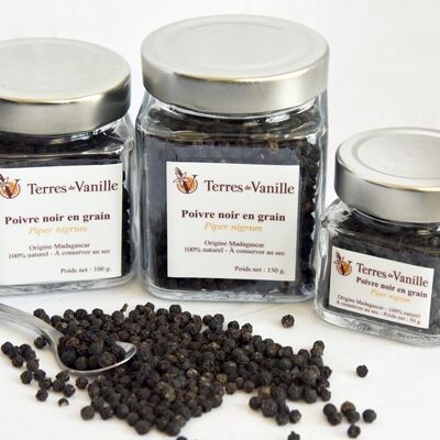 Black pepper from Madagascar -- Glass jar, 50gr