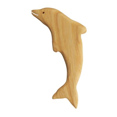 Bookmark made of wood dolphin handmade