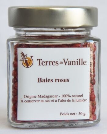 Baies roses - Pot en verre, 25gr 3