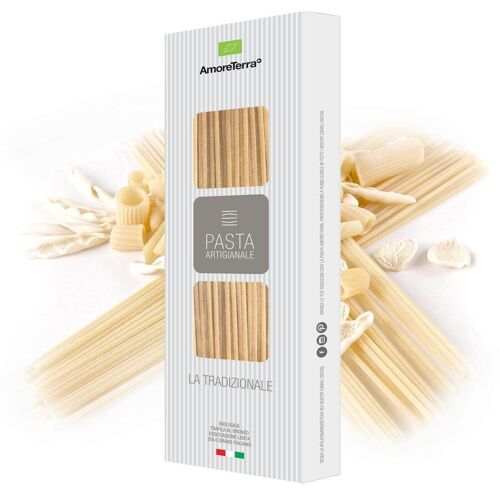 LINGUINE - 100% GRANO ITALIANO BIOLOGICO - ALTA QUALITA' - FILIERA GARANTITA - PACK ECOLOGICO