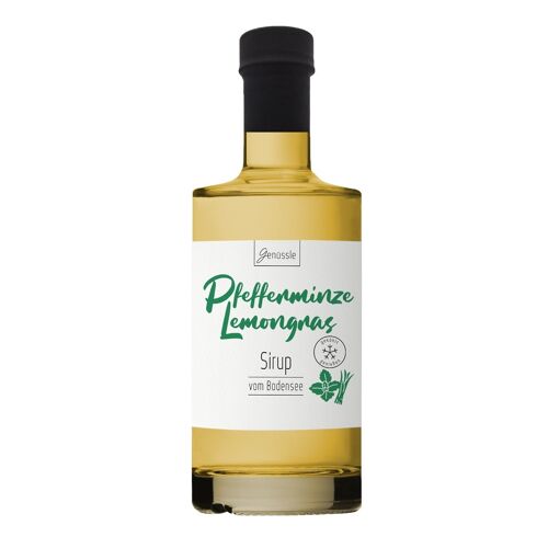Genüssle Bio Pfefferminze-Lemongras Sirup 350 ml