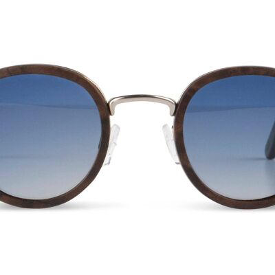 Titanium and ebony wood sunglasses. For men and women