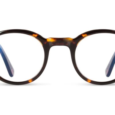 Eddie. Anti blue light glasses made of wood and ecological acetate. Unisex