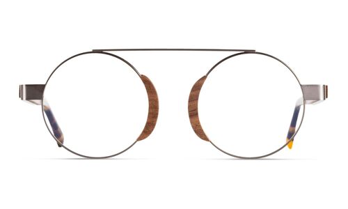 Phoebe. Gafas anti luz azul de madera y acetato ecológico. Unisex