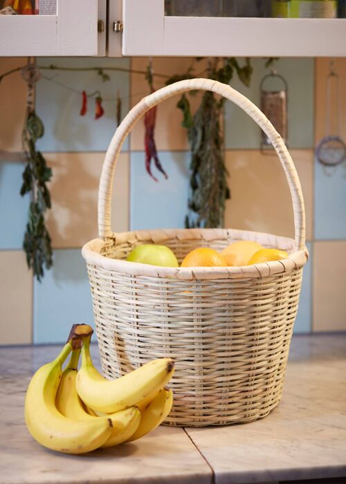Boho shopping basket, hand woven from Palm - Boho shopping basket, hand woven from Palm