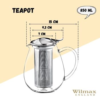 TEA POT 850 ML WL‑888802/A 9