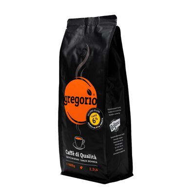Café Espresso Gregorio 6 ½ Salerne Mélange 1 Kg En Grain