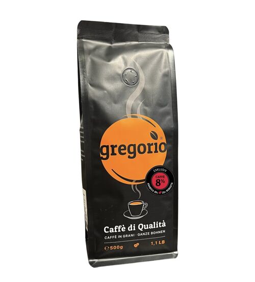 Kaffee Espresso gregorio 8 ½ Exklusiv 500 g Bohnen