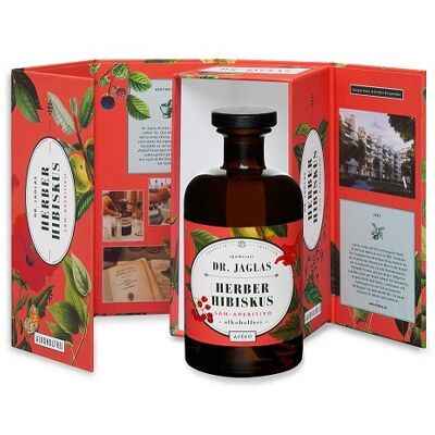 Tart hibiscus, non-alcoholic, aperitif, + gift box / 500ml