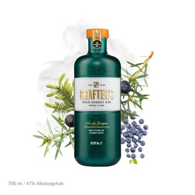 Gin della foresta selvaggia di Crafter, 47%, 700 ML