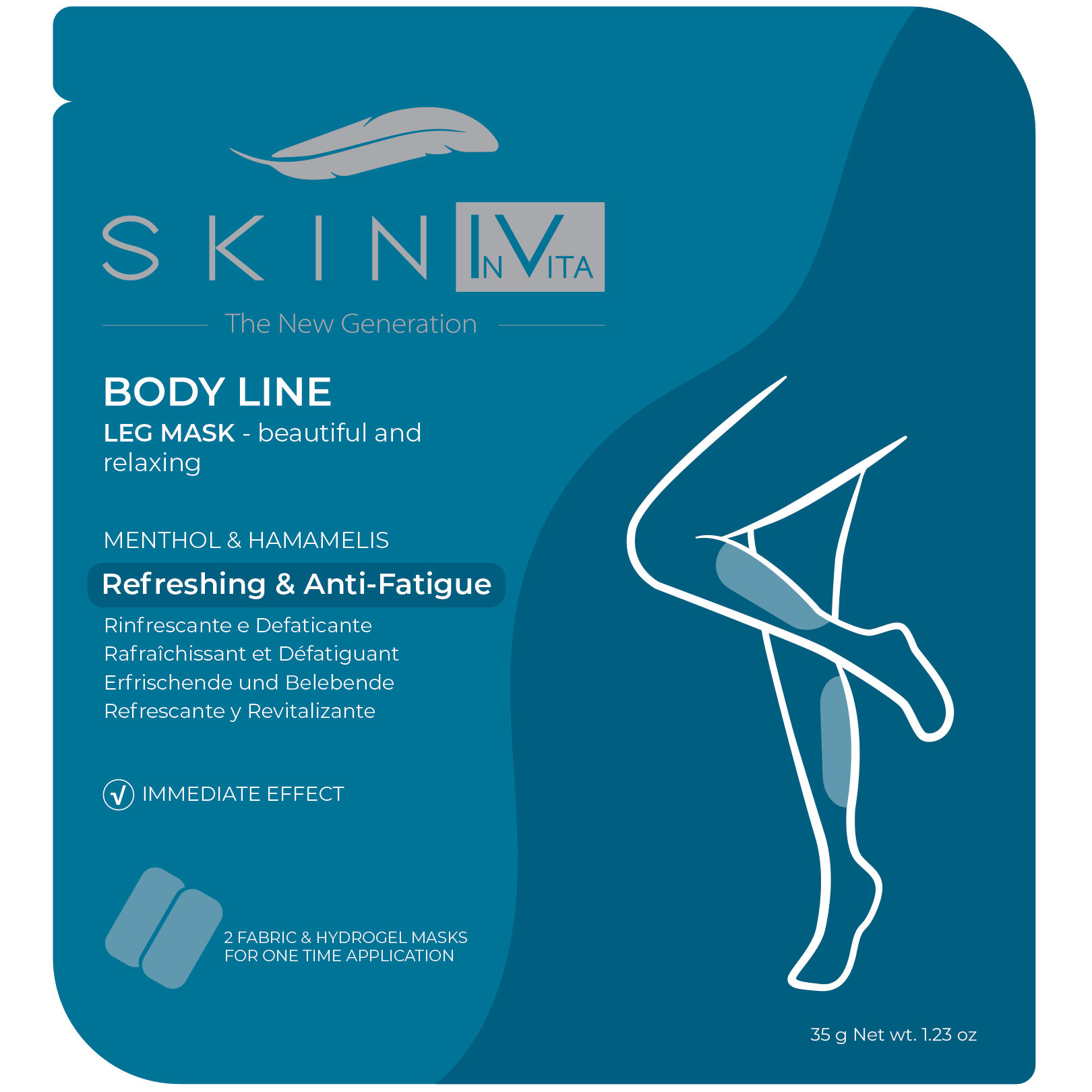 ICE • LEGS RELIEF - refreshing and anti-fatigue leg mask