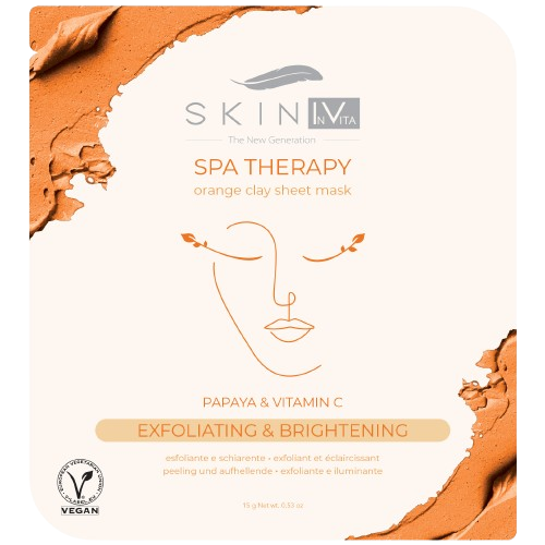 RADIANT GLOW - exfoliating and brightening clay face mask, vegan