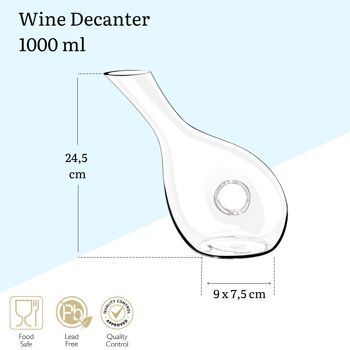 DECANTER 1000 ML IN COLOR BOX WL‑888341/1C 9