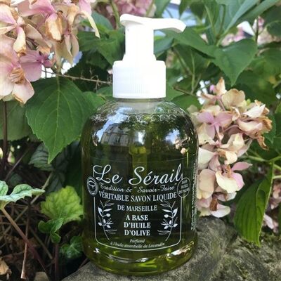 Marseille liquid soap made from olive oil