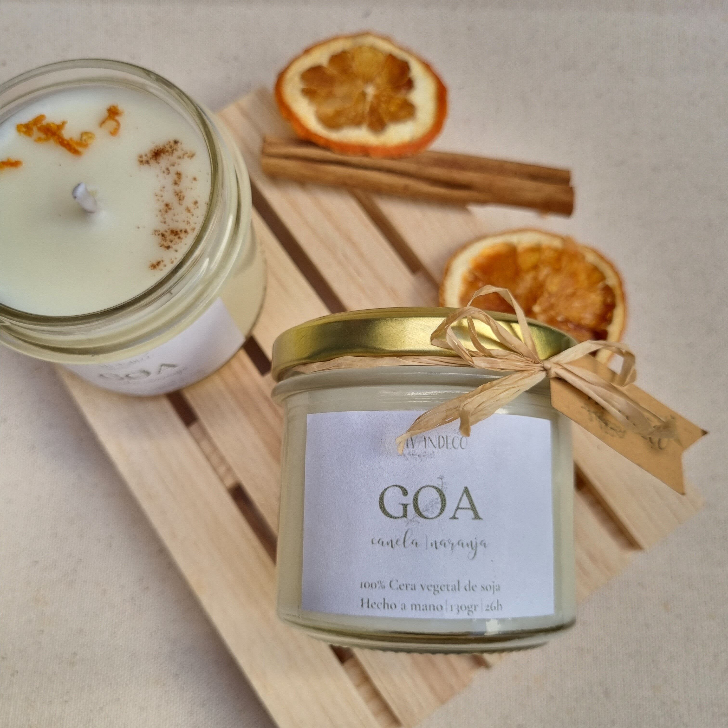 Bougie au riz au lait parfumée aux bonbons de grand-mère