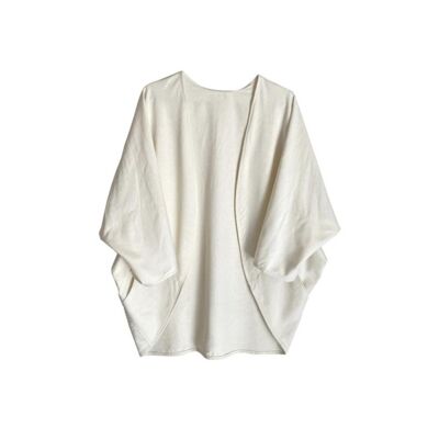 BAINS
Chic white wrap with pockets (KM1OFFWH)