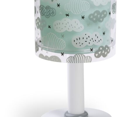 LAMPE DE TABLE NUAGES VERT