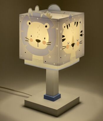 LAMPE DE TABLE BABY JUNGLE BLEU 3