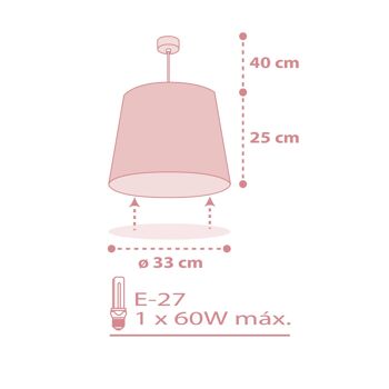 SUSPENSION STAR LIGHT ROSE 4