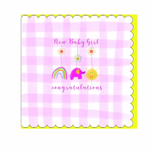 NEW BABY GIRL CARD