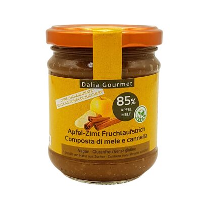 CREMA DE FRUTAS MANZANA-CANELA - SIN AZÚCARES AÑADIDOS 220 g