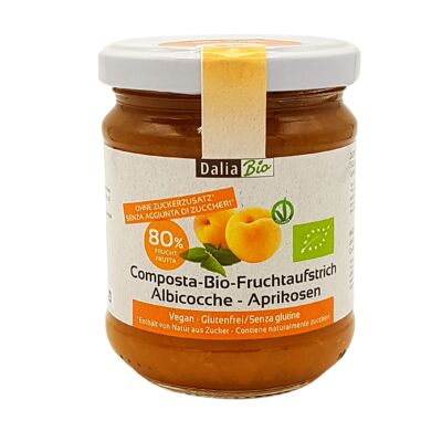 TARTINADE DE FRUITS ABRICOTS BIO - SANS SUCRES AJOUTÉS210 g