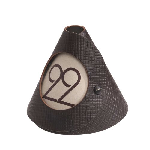 CONE segna tavoli monofacciali conf. 10 pz. CHEF  - MARRONE