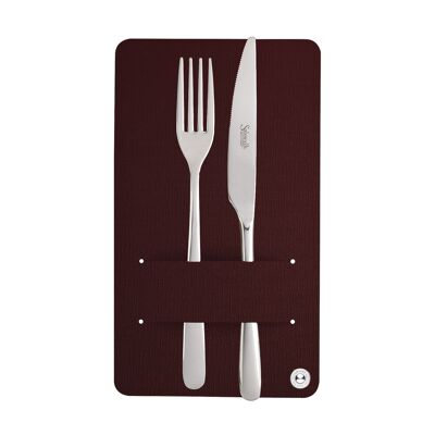 CUTLERY HOLDER porta posate JUTA  conf. 4 pz. - BORDEAUX