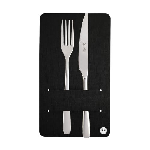 CUTLERY HOLDER porta posate  conf. 4 pz. - JUTA NERA