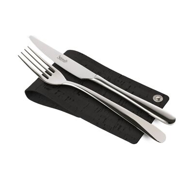 CUTLERY REST poggia posate   sp. 2.5 conf. 4 pz. - NERO