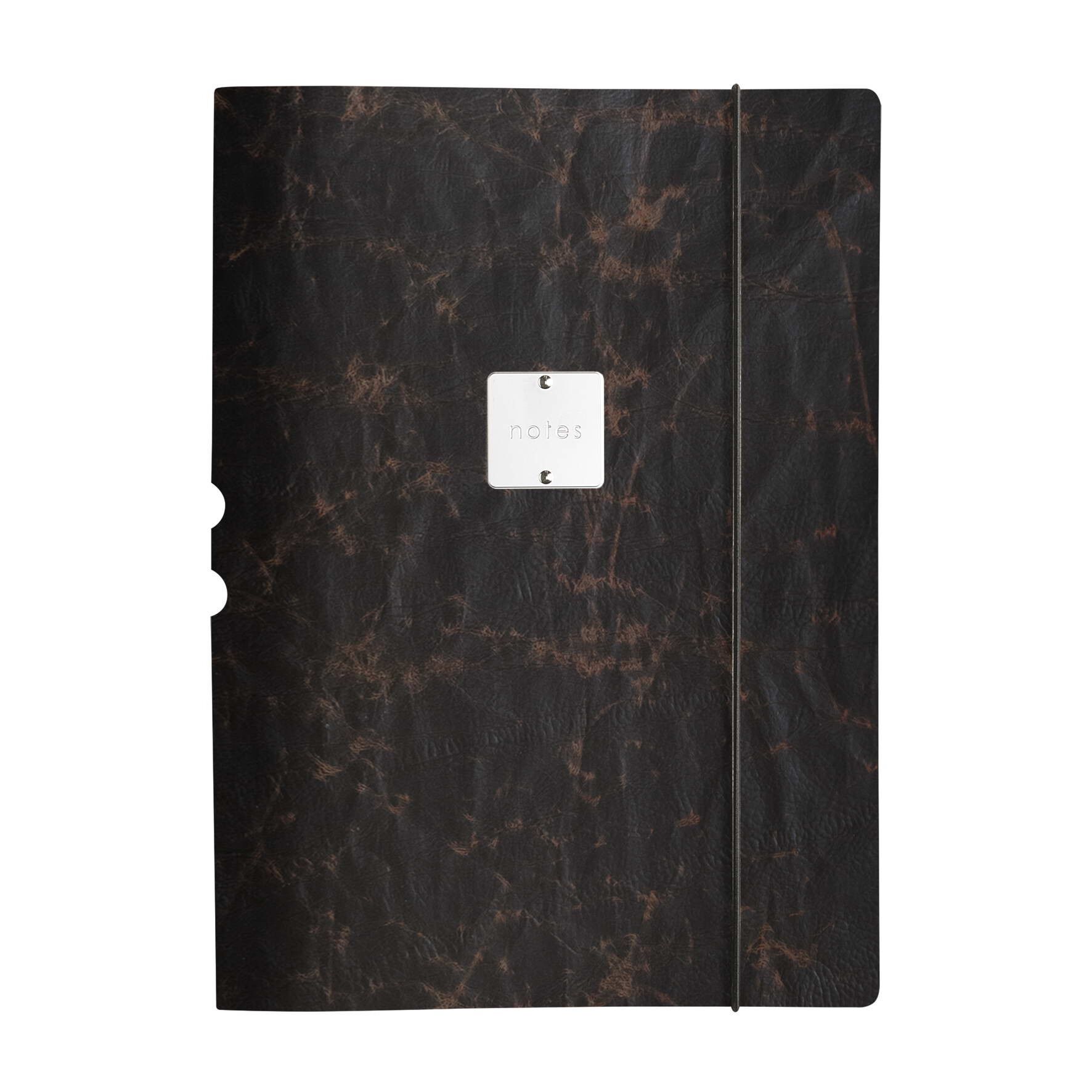 SCHREIBMAPPE cartelletta porta blocco etichetta METAL LUCIDA notes" sp. 0.8" - VINTAGE