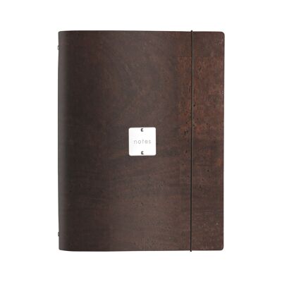 FOLDER raccoglitore ad anelli etichetta LUCIDA notes"   sp. 2.5" - MARRONE