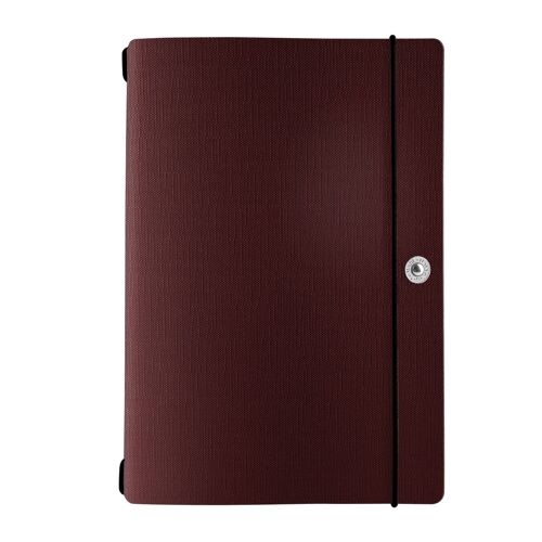 NOTE PORTFOLIO L-A5 taccuino con fogli JUTA  - BORDEAUX