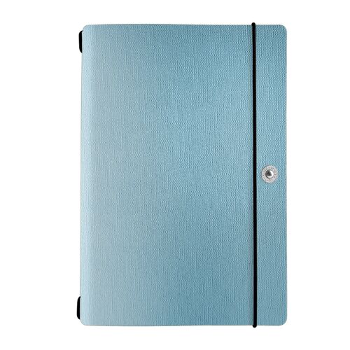 NOTE PORTFOLIO L-A5 taccuino con fogli JUTA  - CELESTE