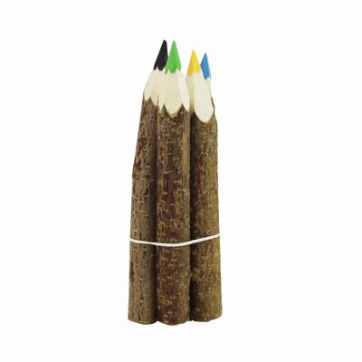 Ensemble de 5 crayons de direction, crayons de cire en bois