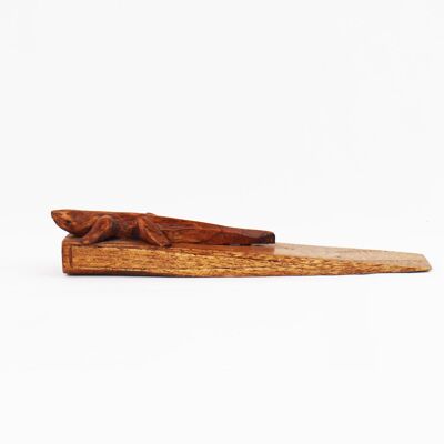 Fermaporta geco in legno
