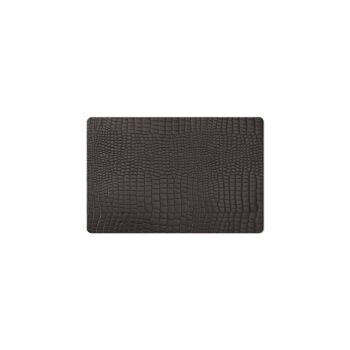 TOVAGLIETTE TAPPETINI D'ARREDO 23x35 cm pezzo singolo FASHION KROKO - NERO